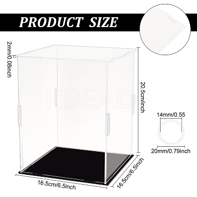 Acrylic Minifigures Display Case ODIS-FG0001-48B-1