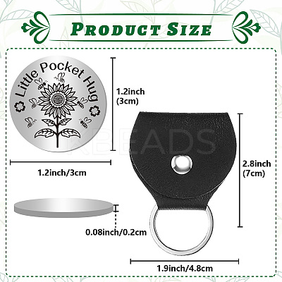 1Pc 201 Stainless Steel Commemorative Coin AJEW-CN0003-17E-1
