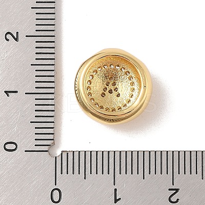 Rack Plating Brass & Cubic Zirconia Pendants KK-Z047-07G-A-RS-1