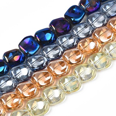 Electroplate Glass Beads Strand EGLA-S188-21-1