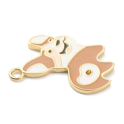 Brass Enamel Pendants KK-J278-41G-1