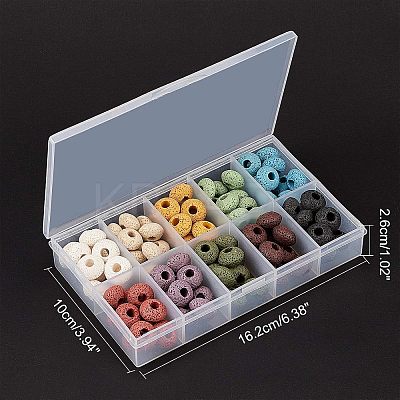 Natural Lava Rock European Beads G-NB0001-58-1