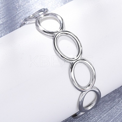 304 Stainless Steel Cuff Bangles for Women BJEW-D306-02P-1