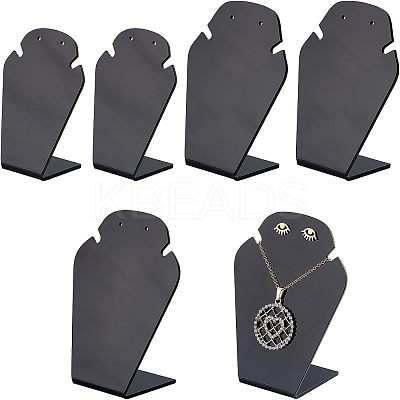 Acrylic Necklace and Earring Displays LS-ODIS-WH0007-12-1