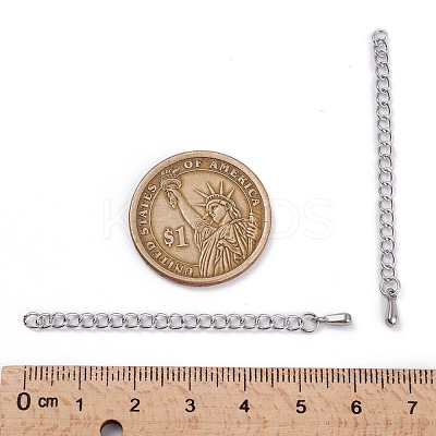 Tarnish Resistant 304 Stainless Steel Chain Extender STAS-D037-1