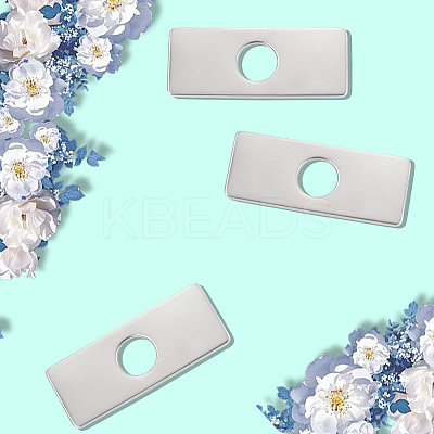 Rectangle Stainless Steel Faucet Hole Covers STAS-WH20001-18B-P-1