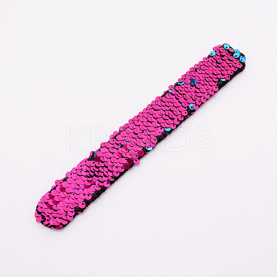 Mermaid Slap Bracelets LS-BJEW-TAC0004-03B-1