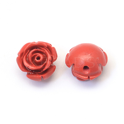 Flower Cinnabar Beads LS-X-CARL-Q003-07-1