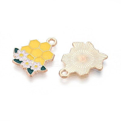 Alloy Enamel Pendants ENAM-T022-61C-1