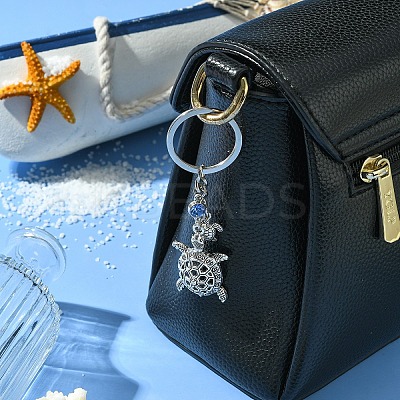 Alloy Rhinestone Keychain KEYC-YW00072-1