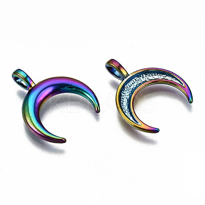 Rainbow Color Alloy Pendants PALLOY-S180-076-RS-1