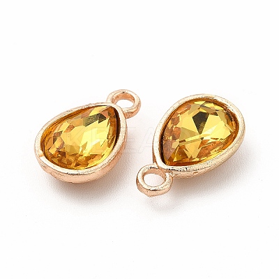 Faceted Glass Rhinestone Pendants GLAA-I051-A17-1