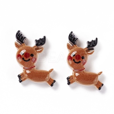 Christmas Themed Opaque Resin Decoden Cabochons CRES-P022-17-1