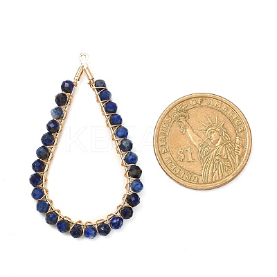 Gemstone Pendants PALLOY-JF00966-1