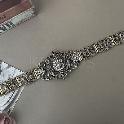 Alloy Crystal Rhinestone Flower Bride Wedding Dree Chain Belts FS-WG3EE17-04-1