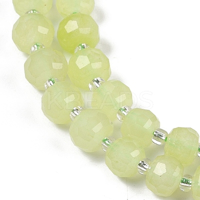 Natural Dyed White Jade Beads Strands G-H057-A22-09-1