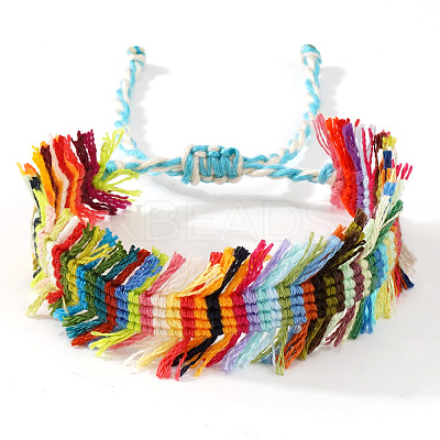 Bohemian Style Handmade Woven Polyester Cord Bracelets for Women TI9279-1