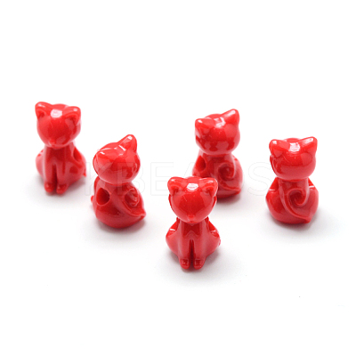 Opaque Acrylic Kitten Beads MACR-S830-02I-1