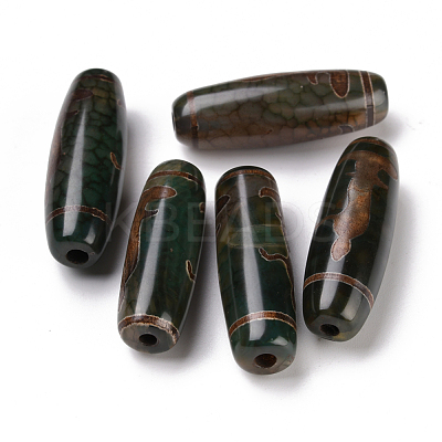 Tibetan Style dZi Beads TDZI-E004-04-1