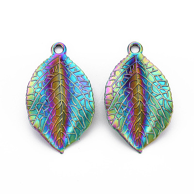 Rainbow Color Alloy Pendants PALLOY-S180-293-NR-1