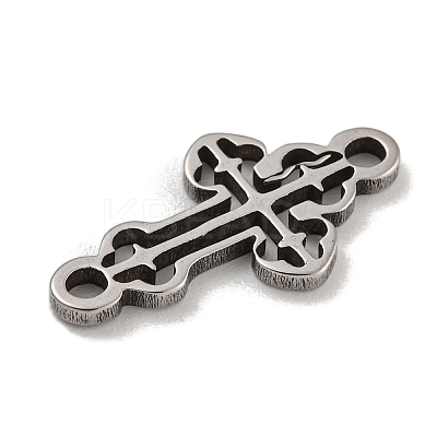 201 Stainless Steel Hollow Connector Charms STAS-S146-06P-1