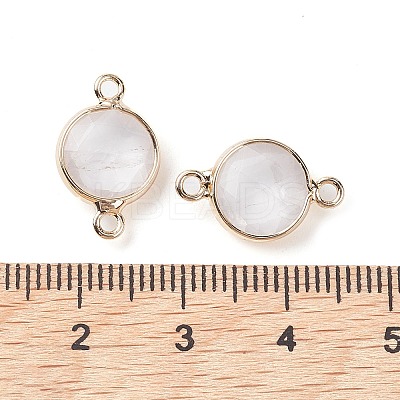Natural Quartz Crystal Connector Charms G-C102-09C-G-1
