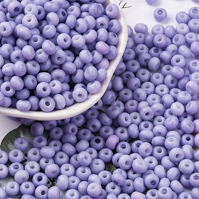 Baking Paint Glass Seed Beads SEED-C003-02H-1