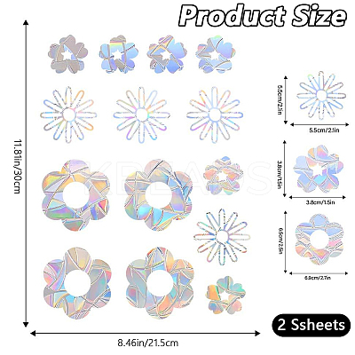 PVC Waterproof Shopwindow Decorative Sticker DIY-WH20007-17J-1