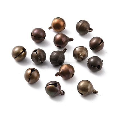 Brass Bell Pendants KK-F749-05C-20mm-1