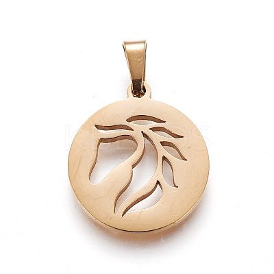 304 Stainless Steel Pendants STAS-P234-32G-1