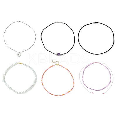 Mixed Necklaces NJEW-JN01482-1