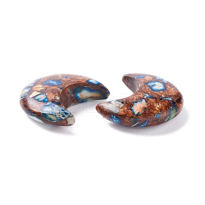 Assembled Synthetic Bronzite and Imperial Jasper Cabochons G-K317-B06-1