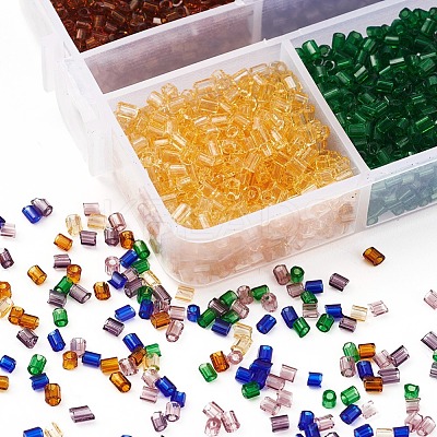 DIY Transparen Tube Glass Beads Bracelet Making Kit DIY-YW0004-36B-1
