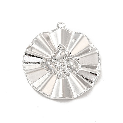 Non-Tarnish 304 Stainless Steel Pendants Rhinestone Settings STAS-B032-17P-1