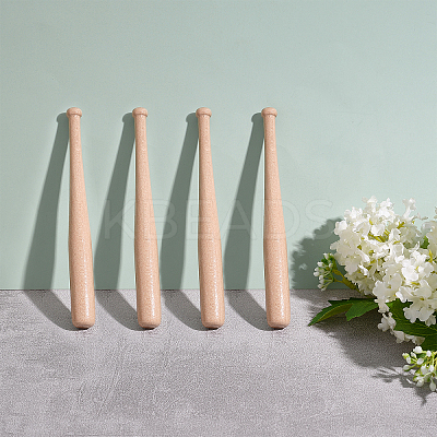 Natural Wood Baseball Bat Home Display Decorations WOOD-WH0101-35-1