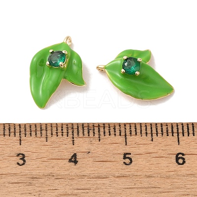 Brass Enamel Pendants X-KK-S368-06G-1