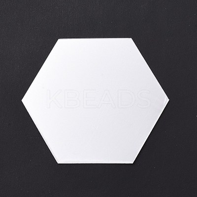 Hexagon Mirror Wall Stickers AJEW-XCP0002-07-1