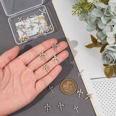 Alloy Rhinestone Cabochons MRMJ-CP0001-29A-1