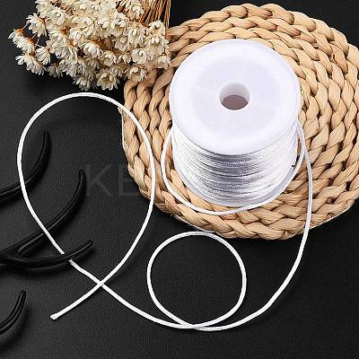 30M Nylon Satin Rattail Cords NWIR-YW0001-04-01-1