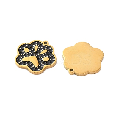 Ion Plating(IP) 304 Stainless Steel Enamel Charms STAS-M102-59G-1