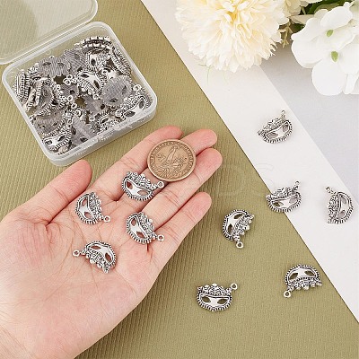 DIY Tibetan Style Alloy Pendants PALLOY-SC0004-13-1