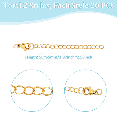 304 Stainless Steel Ends with Chain FIND-UN00020-1