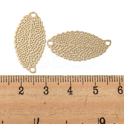 Rack Plating Brass Filigree Connector Charms KKC-D001-07KCG-1