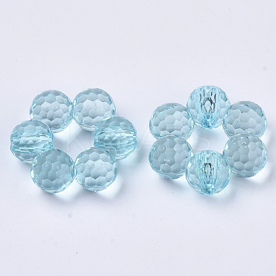 Transparent Acrylic Beads TACR-T015-045-1