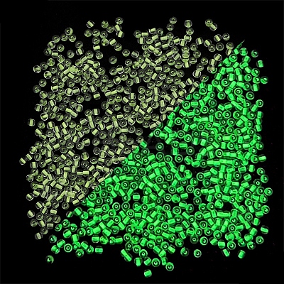 11/0 Luminous Glass Seed Beads LUMI-PW0001-186A-08-1