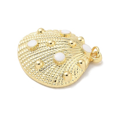 Brass Enamel Pendants KK-B124-02G-02-1