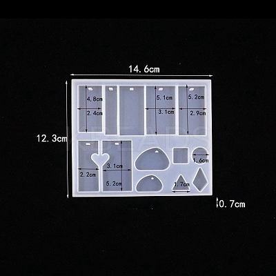 Pendants Food Grade Silicone Mold PW-WG15607-01-1