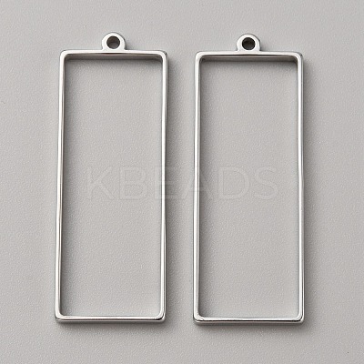 304 Stainless Steel Open Back Bezel Pendants LS-FIND-WH0152-123E-1