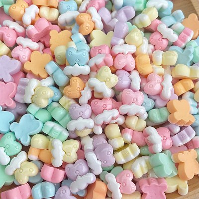 Cartoon Opaque Resin Cabochons RESI-C039-03B-1