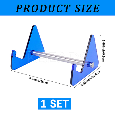 1-Tier Acrylic Keyboard Display Stands with Platinum Plated Iron Supports ODIS-WH20015-06D-03-1